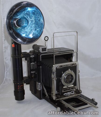 1st picture of 4x5 Military Speed Graphic PH-47-H w/ Graflok Back & PH-104 Case & Accessories For Sale in Cebu, Philippines