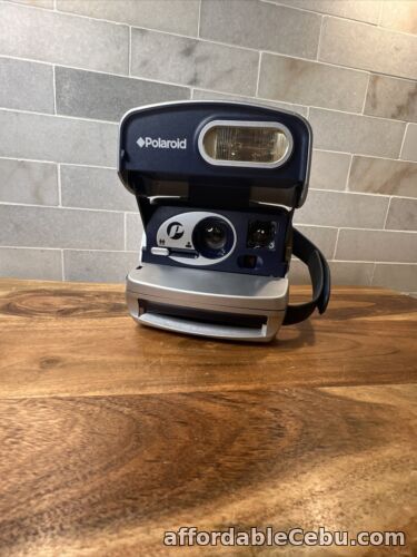 1st picture of Polaroid P 600 Vintage Polaroid Camera - Silver and Blue Trim For Sale in Cebu, Philippines