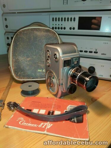1st picture of CINEMAX 8TV 38MM F1.4 DOUBLE 8 FORMAT 8MM CINE CAMERA Revolver For Sale in Cebu, Philippines