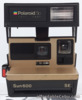 Polaroid Sun 600 SE 50th Anniversary Camera Black Gold & Strap *Not Tested*