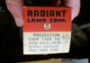Vintage PROJECTION LAMP BULB "Radiant" Original Box 150W 120V Movie Projector