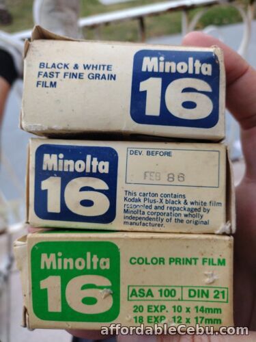 1st picture of Film For Minolta 16 For Sale in Cebu, Philippines