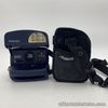 Blue Polaroid 600 Instant Film Camera With Handle  Shutter & Flash W/ Bag