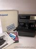 VTG Polaroid One Step Close-Up 600 Instant Film Camera With Strap Box Manual