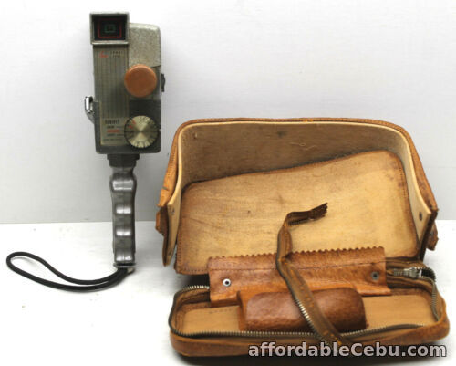 1st picture of Vintage Wollensak Model 42 Early 8mm Spool Movie Camera+Hand Hold Grip+Case Part For Sale in Cebu, Philippines