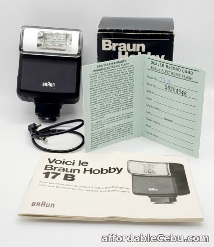 1st picture of Vintage Braun Hobby 17B Camera Flash With Original Manual & Box Tested For Sale in Cebu, Philippines