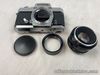 *  RARE VINTAGE KONICA 35MM CAMERA AND LENS - STUCK - simple repair would fix it
