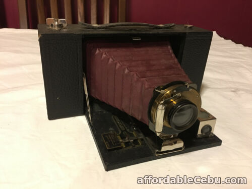 1st picture of VTG KODAK NO. 3A FOLDING BROWNIE MODEL A, BURGUNDY BELLOWS in original case For Sale in Cebu, Philippines