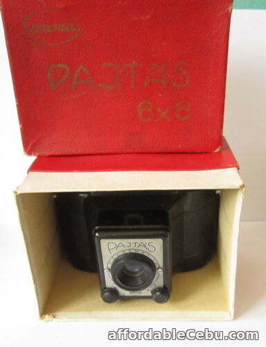 1st picture of VINTAGE BAKELITE HUNGARIAN CAMERA PAJTAS ACHROMAT 1:8 1950/60s W/BOX # 179 For Sale in Cebu, Philippines