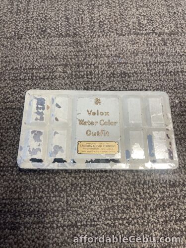 1st picture of Vintage Velox Transparent Water Color Stamps (Eastman Kodak Co) With Tin Case For Sale in Cebu, Philippines