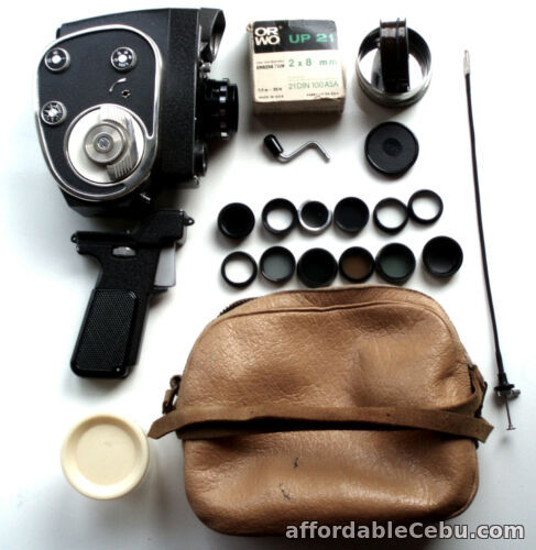 1st picture of RUSSIAN MOVIE CAMERA QUARZ M in Working Order With Extras Incl. Unused Film. For Sale in Cebu, Philippines