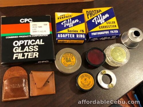1st picture of Vintage Lot of Photographic Color Filters & Adapter Rings For Sale in Cebu, Philippines