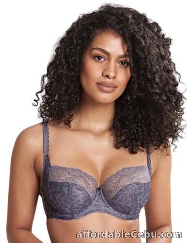 1st picture of Panache Jasmine Balcony Bra 6951A Underwired Non-Padded Bras Grey Animal For Sale in Cebu, Philippines