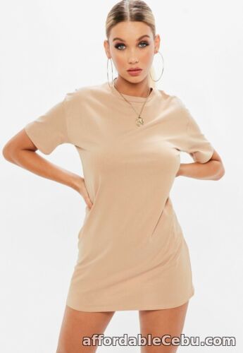 1st picture of MISSGUIDED Camel Mini T Shirt Dress UK 8 (fj361) For Sale in Cebu, Philippines