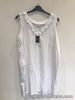 Next size 18 White Linen Dress With Frill To Neckline. BNWT