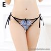 Embroidery Thongs Lace Panties for Women Underwear G String Open Crotch Briefs