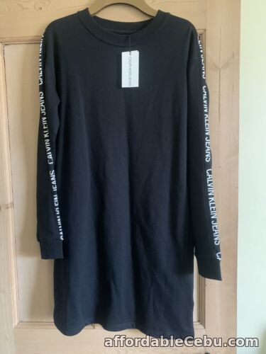 1st picture of Calvin Klein Womens Logo Side Jumper Dress Black Size Small BNWT For Sale in Cebu, Philippines