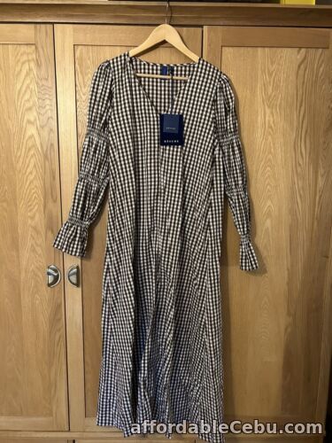 1st picture of Resume Copenhagen Brown gingham dress Size 36 BNWT For Sale in Cebu, Philippines