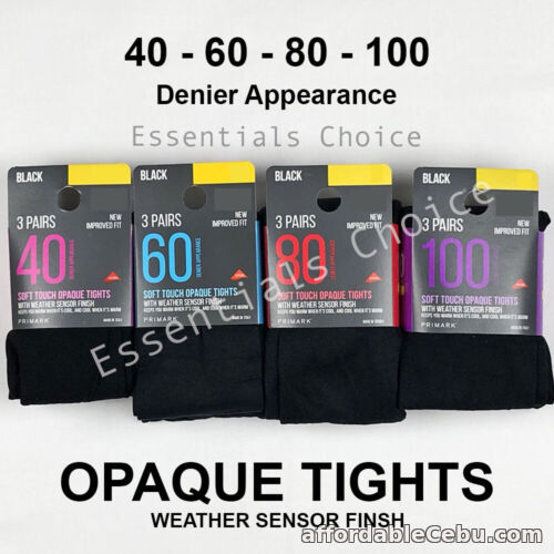 1st picture of PRIMARK LADIES GIRLS SOFT TOUCH OPAQUE TIGHTS 40 60 80 100 DENIER 3 PAIRS For Sale in Cebu, Philippines