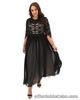 Joanna Hope Maxi Dress Lace Contrast Bodice Occasion Party Black UK 18 RRP £130