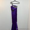 Celo Ladies Prom Evening Ball Gown Long Dress Polyester Purple Size EUR 38 UK 10