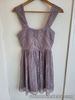 TOPSHOP Brand New Ladies Mink Lace Pleated Occasion Party Mini Dress Size 8