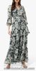 Phase Eight Size 22 Indiana Floral Print Maxi Dress Green 3/4 Sleeve bnwt £150