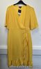 Brand New Topshop Ruffle Trim Wrap Yellow Dress Size 12 Summer Occasion RRP £39