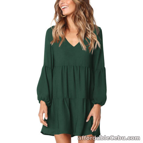 1st picture of (M)Casual Loose Long Sleeve Dress Elegant Comfortable Layered Long Sleeve Dress For Sale in Cebu, Philippines