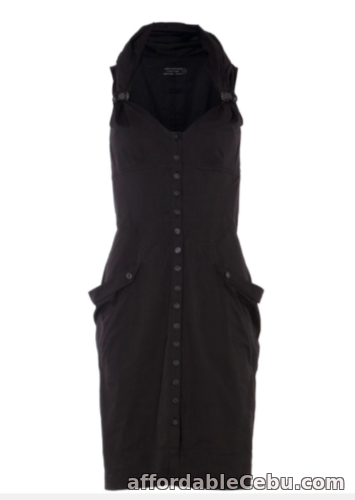 1st picture of AllSaints Altair Dress Washed Black Cotton UK 14 ( 12 ) BNWT For Sale in Cebu, Philippines