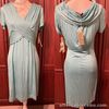 JEAN PAUL BERLIN NWT UK 16 : 42 Turquoise Rouched V Neck Occasion Dress RRP £96