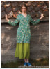 BNWT Gudrun Sjoden Size L 16-18 Green Dolores Hen/Bird Print Jersey Tunic Dress