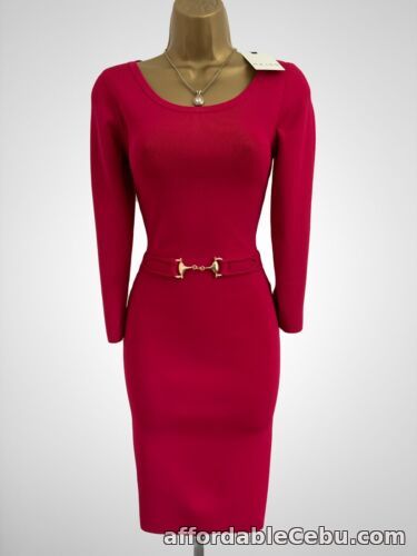 1st picture of BNWT Reiss KATIE Size S UK 10 Bodycon Knit Dress Cherry Red For Sale in Cebu, Philippines