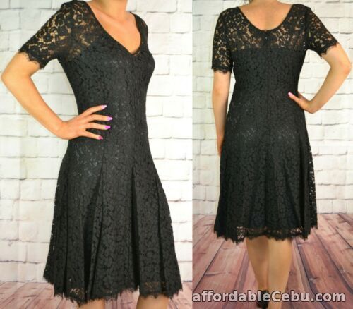 1st picture of NEXT UK 10 EU 38 TALL RRP £65 LADIES BLACK LACE DRESS NEW For Sale in Cebu, Philippines