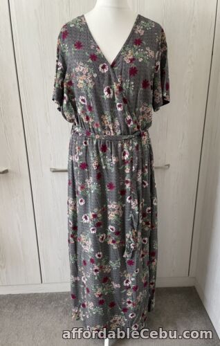 1st picture of *NEW* JOE BROWNS Polka Dot & Floral Faux Wrap Maxi Dress UK 20 For Sale in Cebu, Philippines
