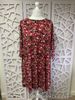 BNWT Simply Be Pink Floral Swing Dress Plus size 18 Soft Touch