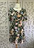 BNWT Dorothy Perkins Black Floral Dress Size 14