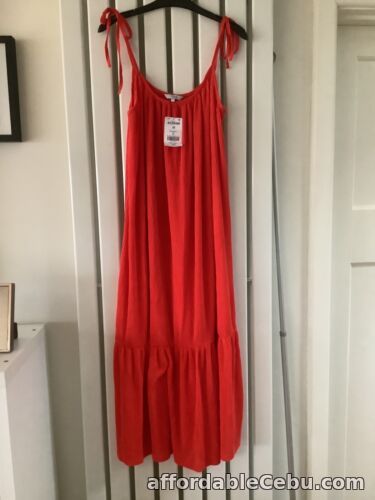 1st picture of Next red plisse midi dress sz 12 bnwt For Sale in Cebu, Philippines