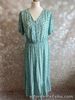 M&S DRESS SIZE 12 MIDI MINT GREEN FLORAL BUTTON DETAIL FRONT PULLOVER