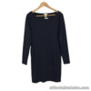 H&M Women's Dress Blue Size Medium Long Sleeve Boat Neck Casual Bodycon New