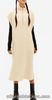 Monki Womens Beige Half Zip Oversized Knit Dress Size XXS