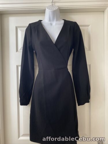 1st picture of New Next Black Wrap Over Jacket Dress Size 6 £45 For Sale in Cebu, Philippines