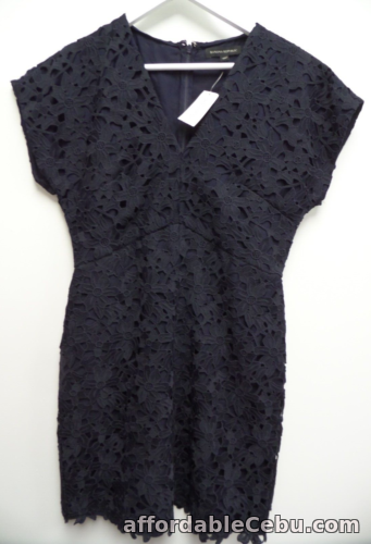 1st picture of Banana Republic Embroidered Layer Dress Navy Blue UK 10 For Sale in Cebu, Philippines