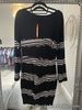 BNWT Karen Millen Knitted Wool Dress. Navy Colour. Size 3 (12)