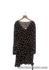 Roman Originals Women Black Nude Polka Dot Short Dress Size 16 RRP £35