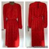 MARKS AND SPENCER STAR PRINT MIDI WAISTED RED MIX DRESS SIZE 14 REG BNWT