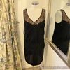 Selected Femme 10 black lace satin shift dress nightwear as outwear occasion