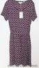 Fat Face Cally Stitching Stars Dress brown cotton blend Size 12 New Tags BNWT