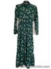 Ladies Nasty Gal Gloral Long Sleeve High Neck Relaxed Maxi Dress