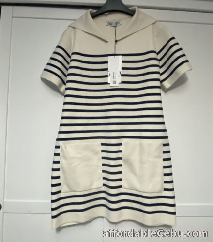 1st picture of Zara Stripped Short Sleeves Tunic Dress Size M For Sale in Cebu, Philippines